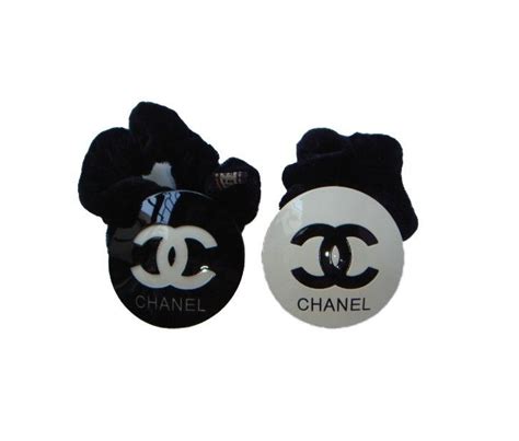 chanel ponytail holder|chanel hair ribbon.